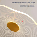 Creative Acrylic Lotus Leaf Shaped Pendant Lamp - Hans Lumiere