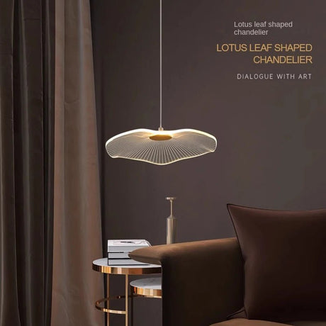 Creative Acrylic Lotus Leaf Shaped Pendant Lamp - Hans Lumiere