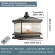 Creative Brass Outdoor Solar Post Lamp - Hans Lumiere