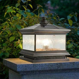 Creative Brass Outdoor Solar Post Lamp - Hans Lumiere