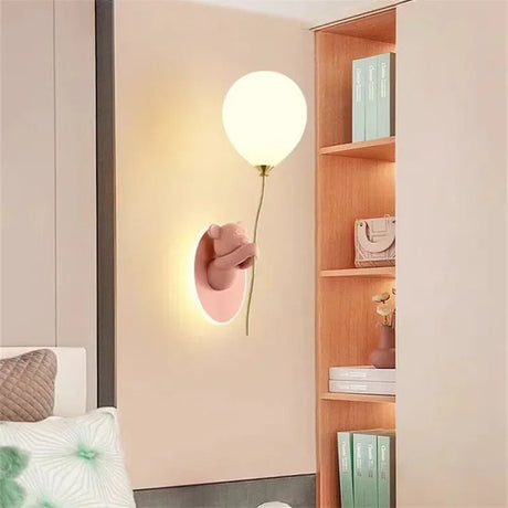 Creative Cartoon Balloon Golden Wall Light - Hans Lumiere