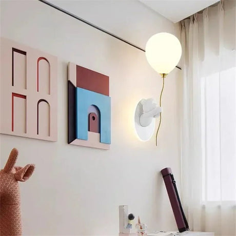 Creative Cartoon Balloon Golden Wall Light - Hans Lumiere