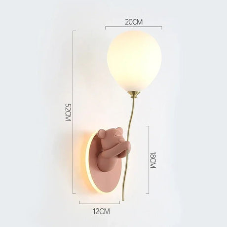 Creative Cartoon Balloon Golden Wall Light - Hans Lumiere