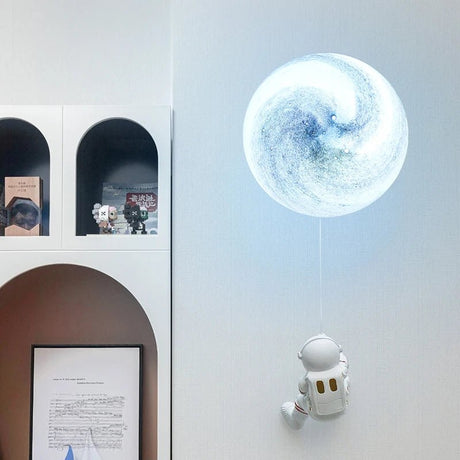 Creative Copper Moon Astronaut Boy Toy LED Wall Lamps - Hans Lumiere