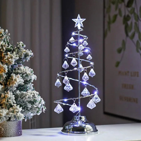 Creative Crystal Diamond Christmas Tree LED Lamp - Hans Lumiere