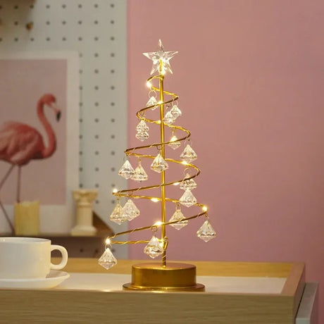 Creative Crystal Diamond Christmas Tree LED Lamp - Hans Lumiere