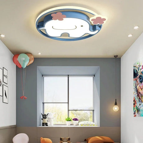 Creative Elephant Cartoon Led Ceiling Lights - Hans Lumiere
