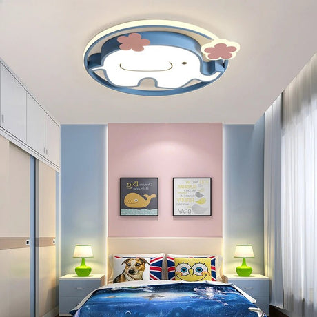 Creative Elephant Cartoon Led Ceiling Lights - Hans Lumiere