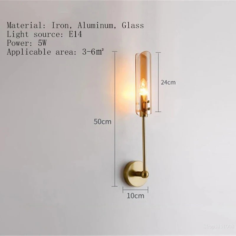 Creative Gold Nordic Wall Lamp - Hans Lumiere