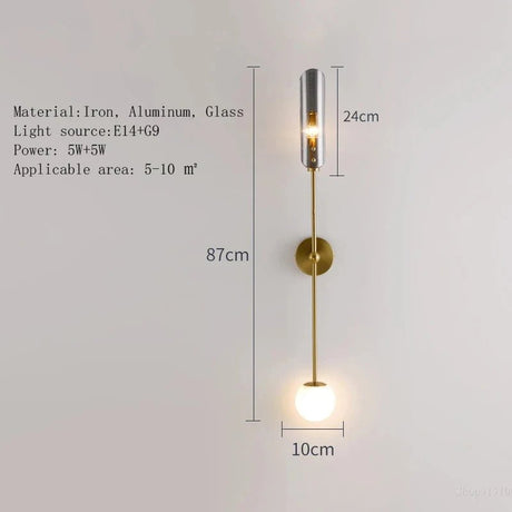 Creative Gold Nordic Wall Lamp - Hans Lumiere