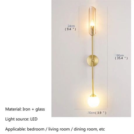 Creative Gold Nordic Wall Lamp - Hans Lumiere