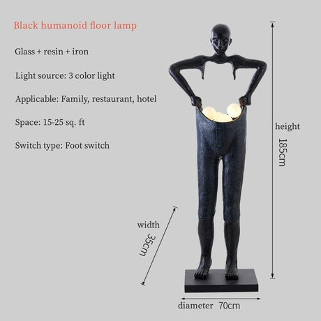 Creative Humanoid Art Sculpture Dance Goddess Decoration Lamp - Hans Lumiere