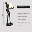 Creative Humanoid Art Sculpture Dance Goddess Decoration Lamp - Hans Lumiere