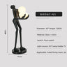 Creative Humanoid Art Sculpture Dance Goddess Decoration Lamp - Hans Lumiere