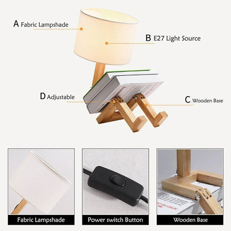 Creative LED Table Lamp For Reading - Hans Lumiere