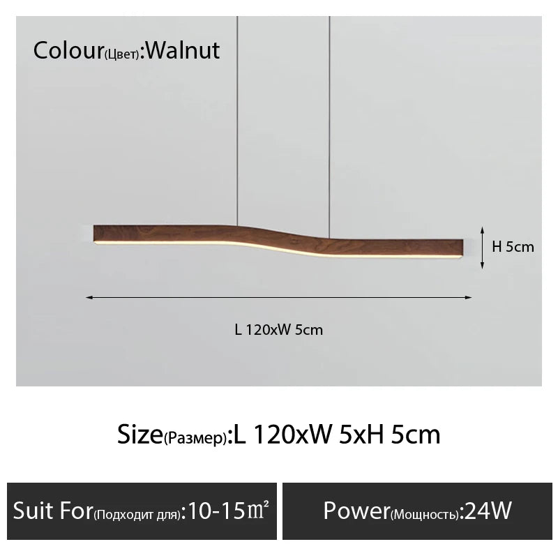 Creative Luxury Design Dimmable Long Strip Office Lighting - Hans Lumiere