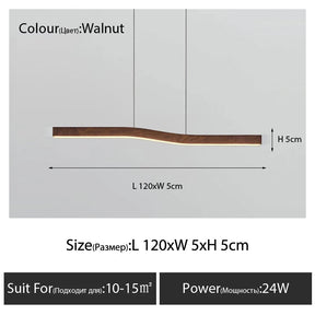 Creative Luxury Design Dimmable Long Strip Office Lighting - Hans Lumiere