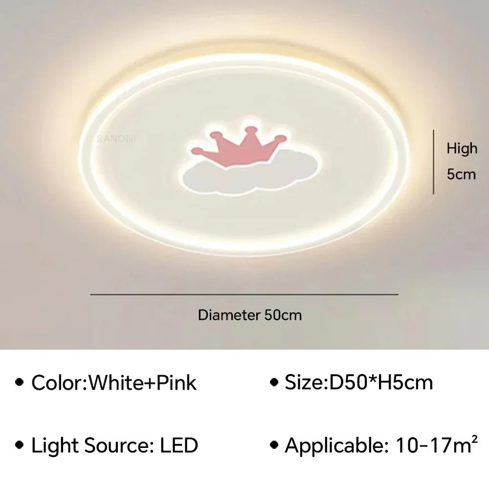 Creative Nordic Cartoon LED Ceiling Light - Hans Lumiere