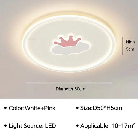 Creative Nordic Cartoon LED Ceiling Light - Hans Lumiere