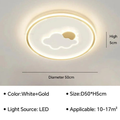 Creative Nordic Cartoon LED Ceiling Light - Hans Lumiere
