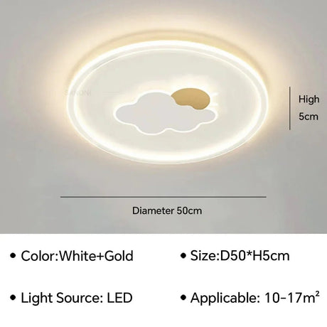 Creative Nordic Cartoon LED Ceiling Light - Hans Lumiere