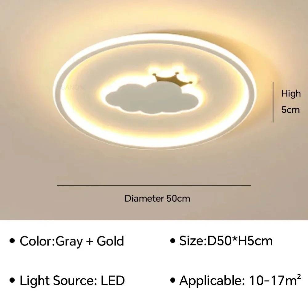 Creative Nordic Cartoon LED Ceiling Light - Hans Lumiere