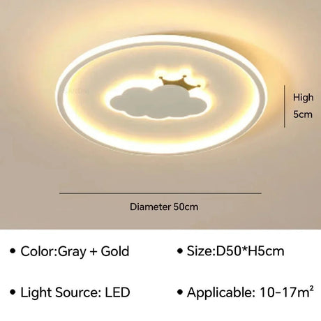 Creative Nordic Cartoon LED Ceiling Light - Hans Lumiere