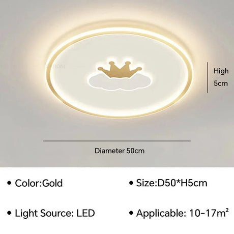 Creative Nordic Cartoon LED Ceiling Light - Hans Lumiere