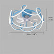 Creative Nordic Ceiling Fan With Lights And Remote Control - Hans Lumiere