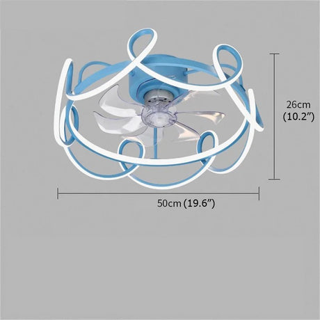 Creative Nordic Ceiling Fan With Lights And Remote Control - Hans Lumiere
