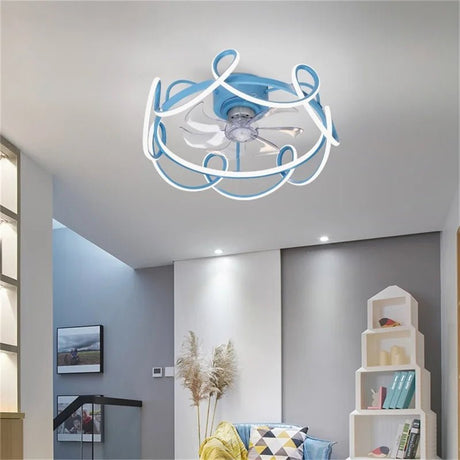 Creative Nordic Ceiling Fan With Lights And Remote Control - Hans Lumiere