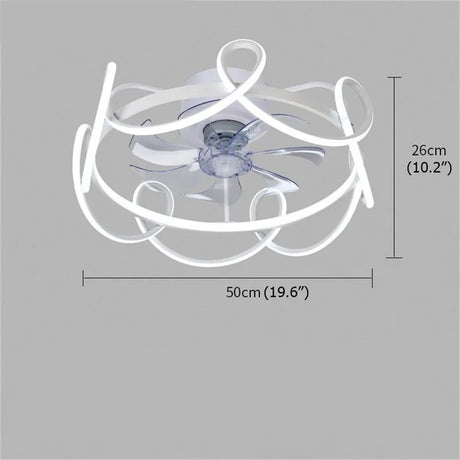 Creative Nordic Ceiling Fan With Lights And Remote Control - Hans Lumiere