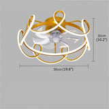 Creative Nordic Ceiling Fan With Lights And Remote Control - Hans Lumiere