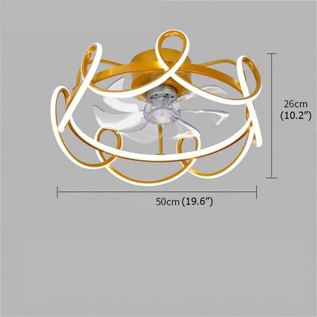 Creative Nordic Ceiling Fan With Lights And Remote Control - Hans Lumiere