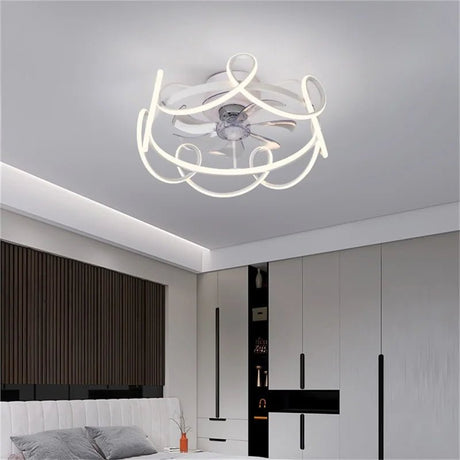Creative Nordic Ceiling Fan With Lights And Remote Control - Hans Lumiere