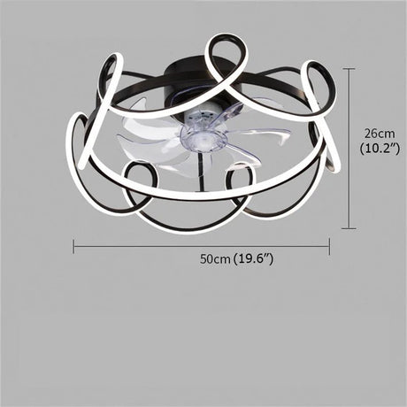 Creative Nordic Ceiling Fan With Lights And Remote Control - Hans Lumiere