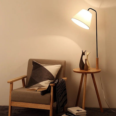 Creative Nordic Wood Art Frame Floor Lamp - Hans Lumiere