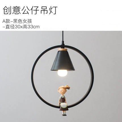 Creative Resin Doll Pendant Light - Hans Lumiere