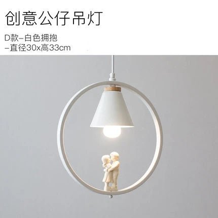 Creative Resin Doll Pendant Light - Hans Lumiere