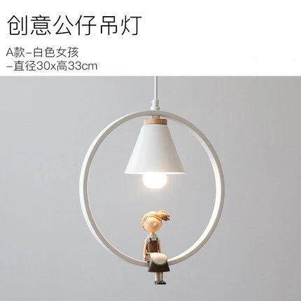 Creative Resin Doll Pendant Light - Hans Lumiere