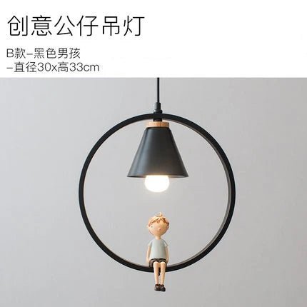 Creative Resin Doll Pendant Light - Hans Lumiere