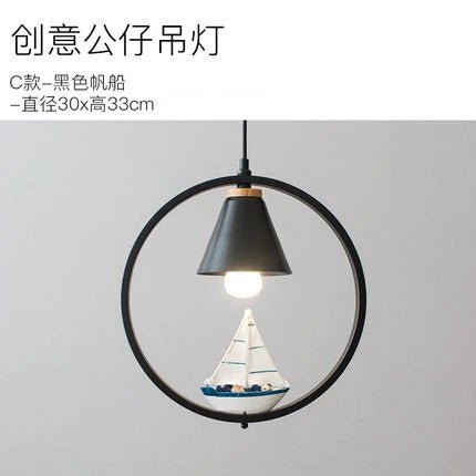 Creative Resin Doll Pendant Light - Hans Lumiere
