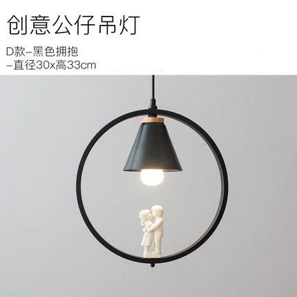 Creative Resin Doll Pendant Light - Hans Lumiere
