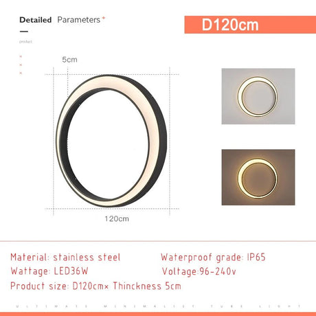 Creative Round Moon Outdoor Lamp - Hans Lumiere