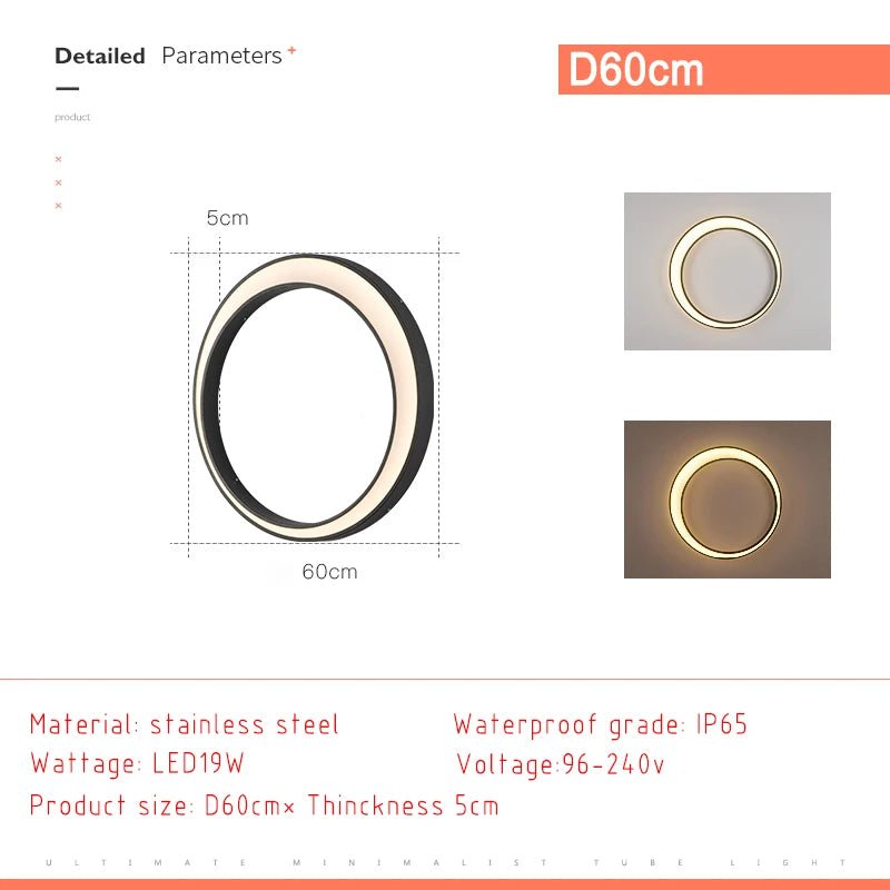 Creative Round Moon Outdoor Lamp - Hans Lumiere