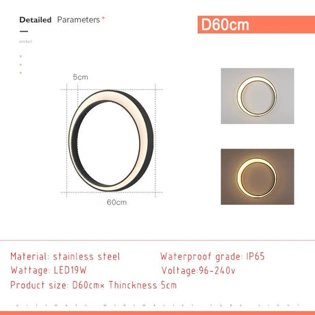 Creative Round Moon Outdoor Lamp - Hans Lumiere