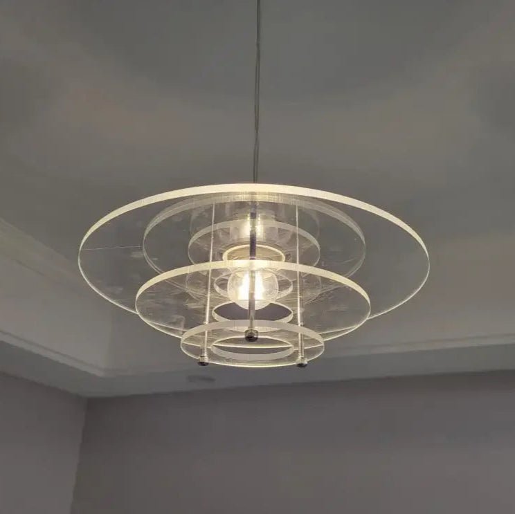Creative UFO Danish Designer Acrylic Chandelier - Hans Lumiere