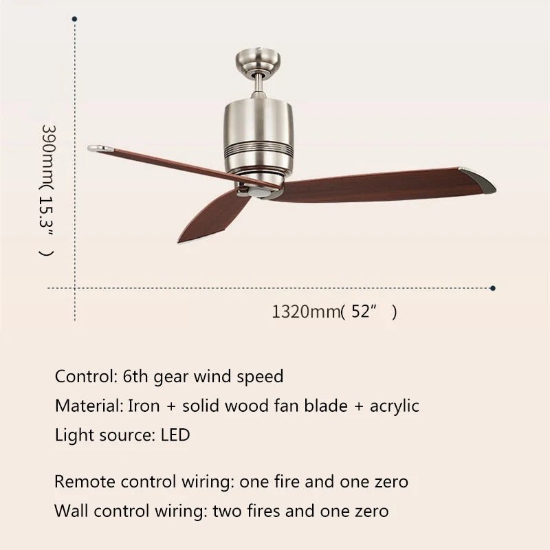 Creative Vintage American Ceiling Fan Light - Hans Lumiere