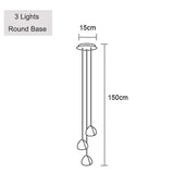Crystal Ball Staircase Chandelier - Adjustable Cord Pendant Light Fixture - Hans Lumiere