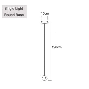 Crystal Ball Staircase Chandelier - Adjustable Cord Pendant Light Fixture - Hans Lumiere